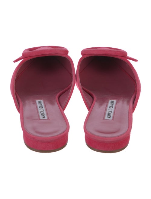 Manolo Blahnik Suede Mules