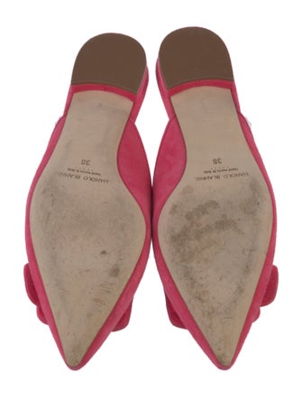 Manolo Blahnik Suede Mules