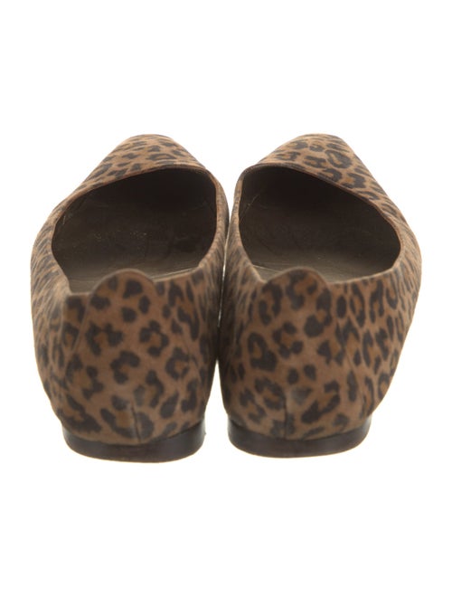 Manolo Blahnik Suede Animal Print Flats