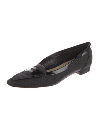 Manolo Blahnik Wool Loafers