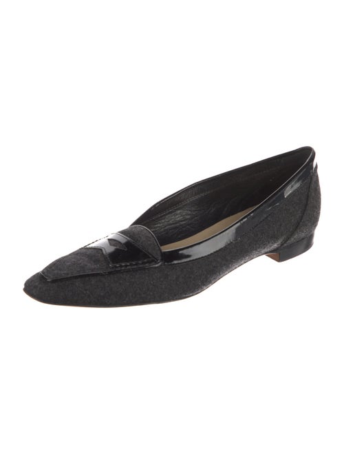Manolo Blahnik Wool Loafers