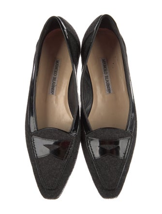 Manolo Blahnik Wool Loafers