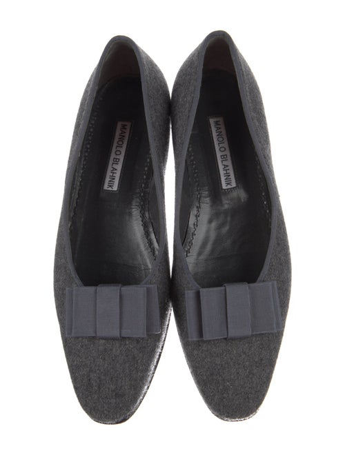 Manolo Blahnik Wool Flats