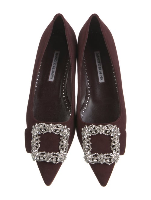 Manolo Blahnik Hangisi Satin Flats