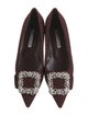 Manolo Blahnik Hangisi Satin Flats