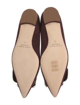 Manolo Blahnik Hangisi Satin Flats