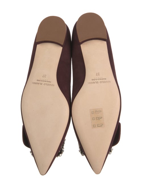 Manolo Blahnik Hangisi Satin Flats