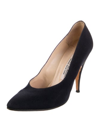 Manolo Blahnik Satin Pumps