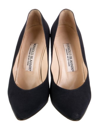 Manolo Blahnik Satin Pumps