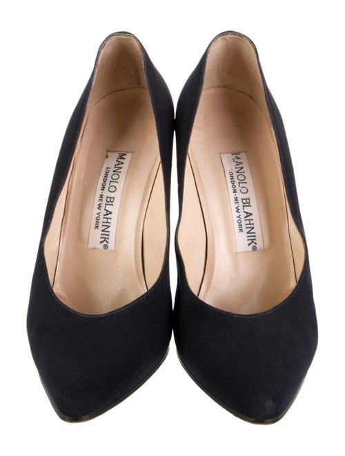 Manolo Blahnik Satin Pumps