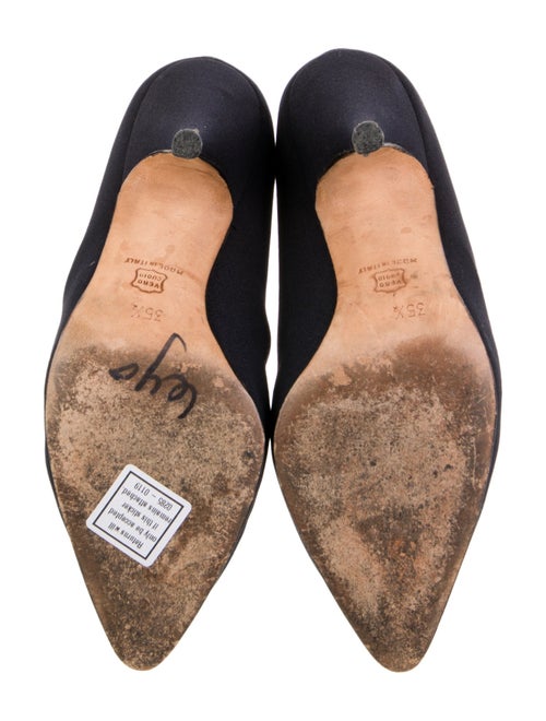 Manolo Blahnik Satin Pumps