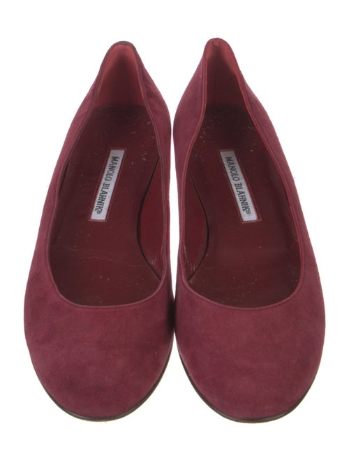 Manolo Blahnik Suede Flats