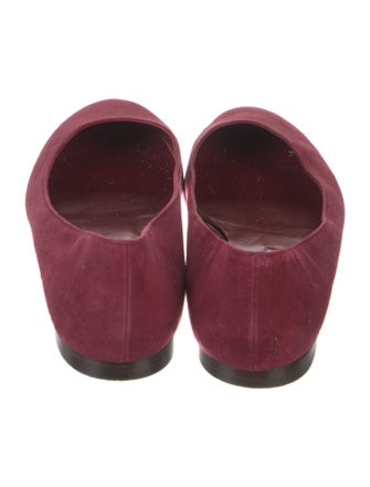 Manolo Blahnik Suede Flats