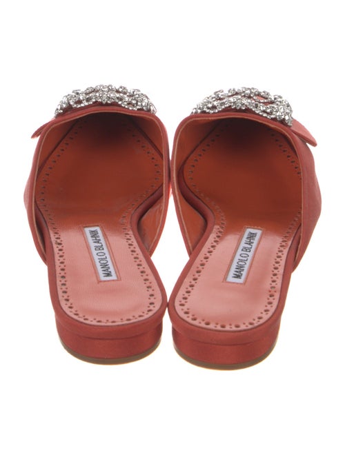 Manolo Blahnik Crystal Embellishments Mules