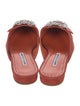Manolo Blahnik Crystal Embellishments Mules