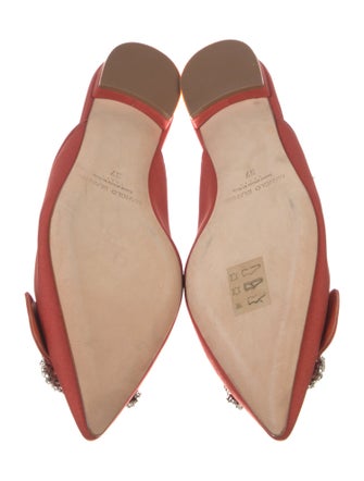 Manolo Blahnik Crystal Embellishments Mules