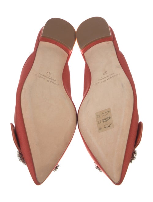 Manolo Blahnik Crystal Embellishments Mules