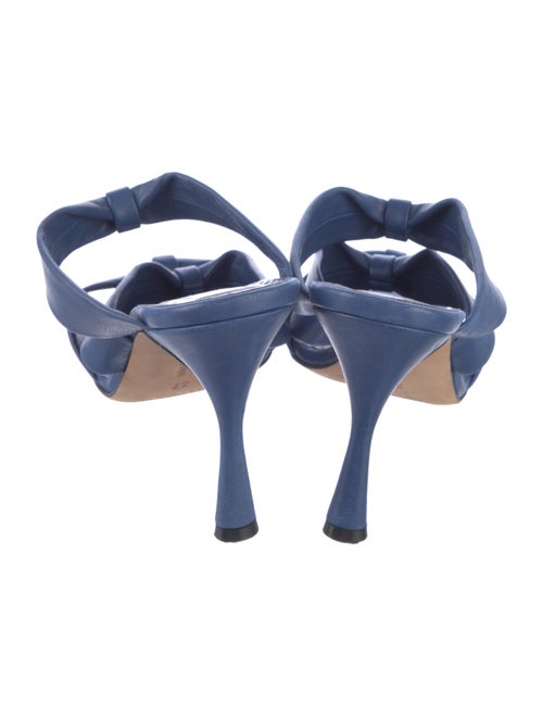 Manolo Blahnik Gyrica Leather Slides