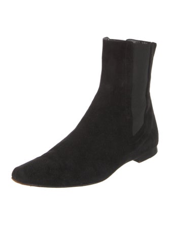 Manolo Blahnik Suede Chelsea Boots
