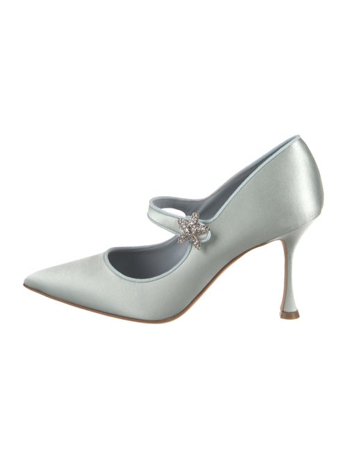 Manolo Blahnik Hamedi Satin Pumps