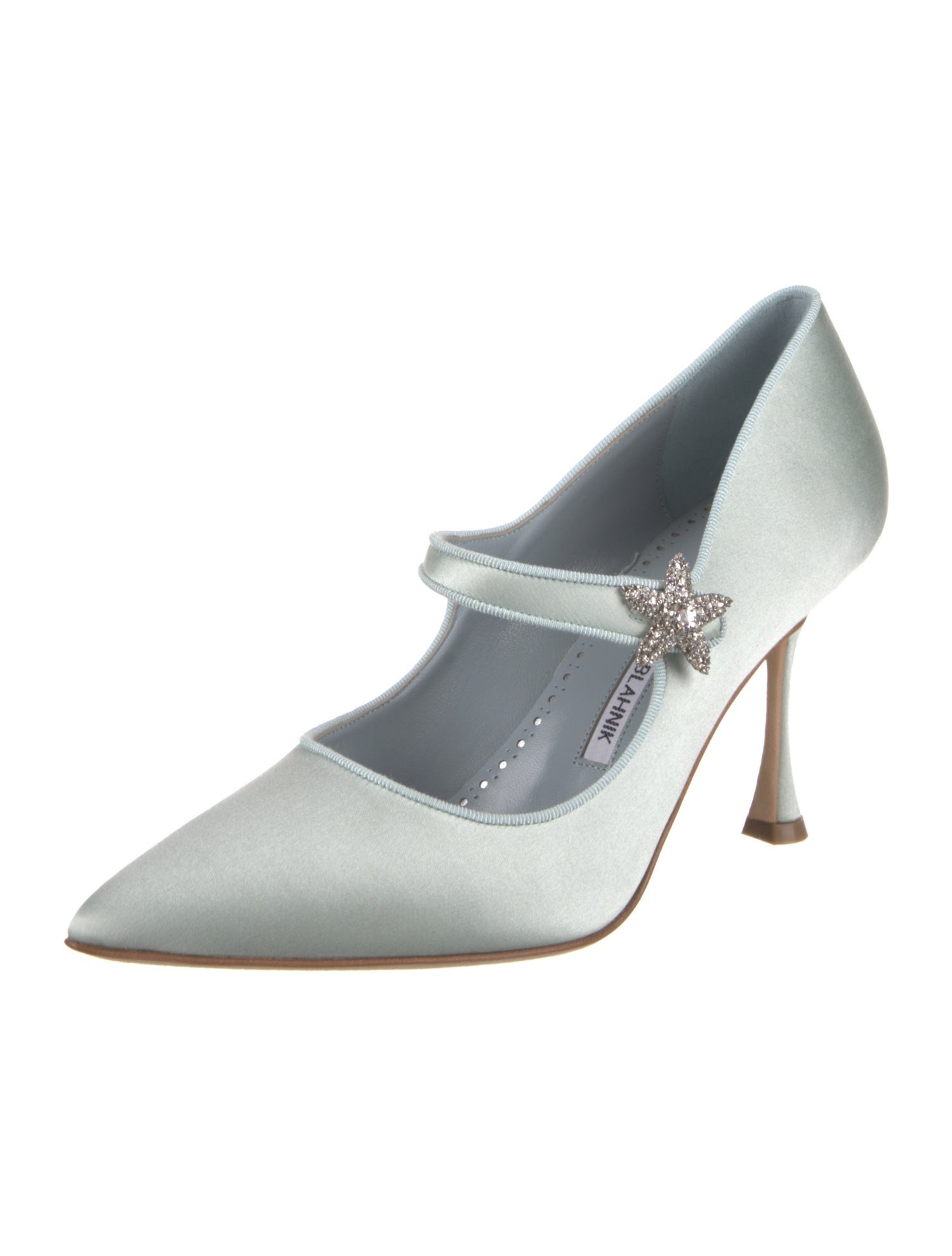 Manolo Blahnik Hamedi Satin Pumps