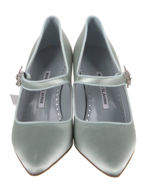 Manolo Blahnik Hamedi Satin Pumps