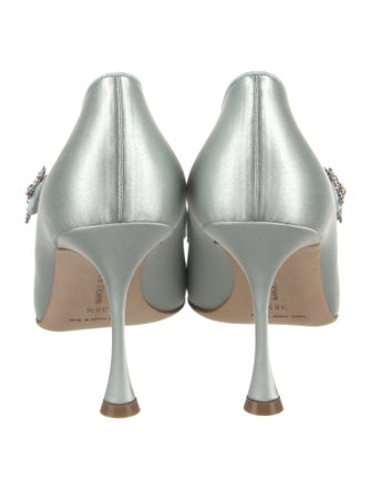 Manolo Blahnik Hamedi Satin Pumps