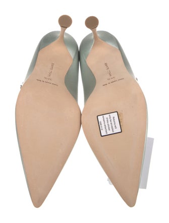 Manolo Blahnik Hamedi Satin Pumps