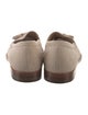 Manolo Blahnik Suede Tassel Accents Loafers