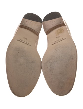 Manolo Blahnik Suede Tassel Accents Loafers