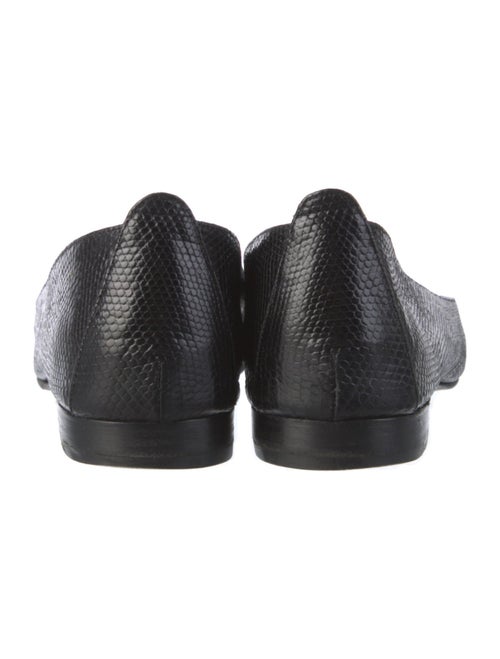 Manolo Blahnik Denim Animal Print Ballet Flats