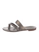 Manolo Blahnik Leather Slides