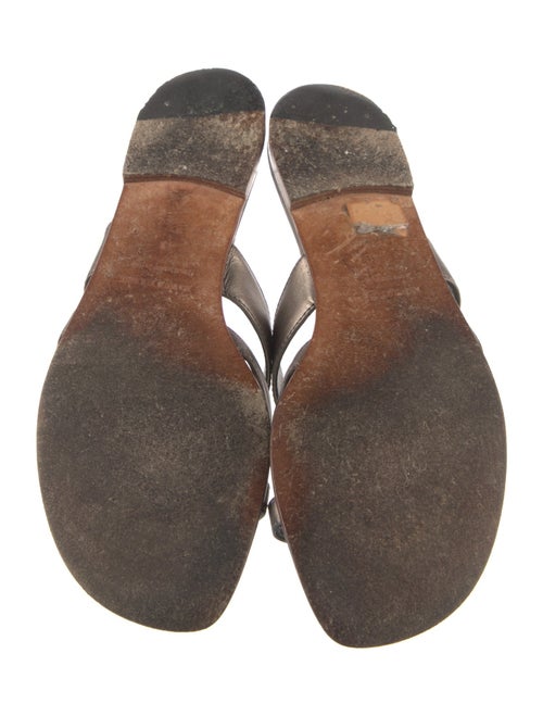 Manolo Blahnik Leather Slides