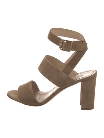 Manolo Blahnik Suede Sandals