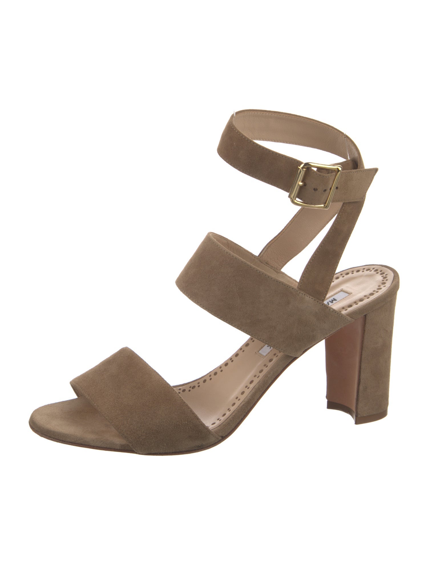 Manolo Blahnik Suede Sandals