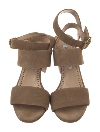 Manolo Blahnik Suede Sandals