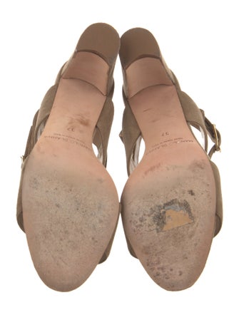 Manolo Blahnik Suede Sandals