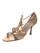 Manolo Blahnik Leather T-Strap Sandals