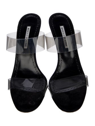 Manolo Blahnik Scolto PVC Slides