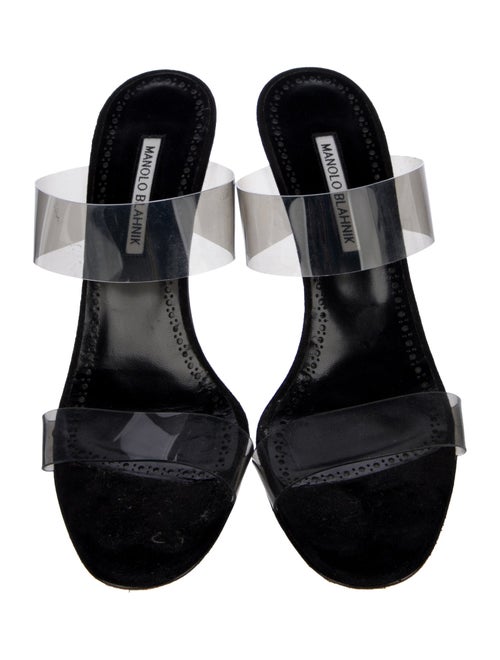 Manolo Blahnik Scolto PVC Slides