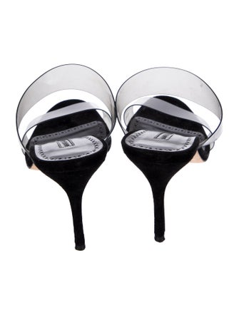 Manolo Blahnik Scolto PVC Slides