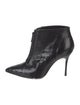 Manolo Blahnik Snakeskin Animal Print Lace-Up Boots
