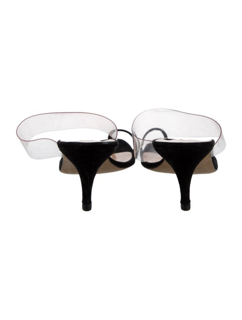 Manolo Blahnik Suede Slides