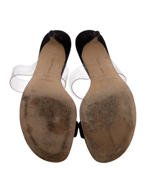 Manolo Blahnik Suede Slides