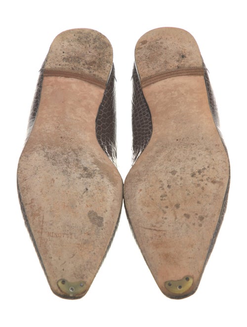 Manolo Blahnik Leather Flats