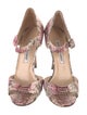 Manolo Blahnik Snakeskin Animal Print D'Orsay Pumps