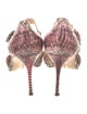 Manolo Blahnik Snakeskin Animal Print D'Orsay Pumps