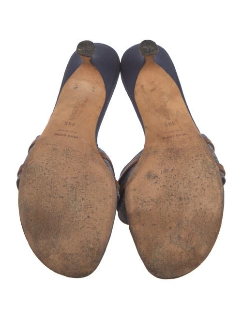 Manolo Blahnik Leather Slides