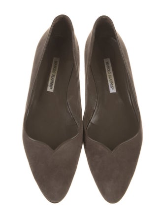 Manolo Blahnik Suede Flats