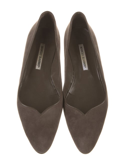 Manolo Blahnik Suede Flats